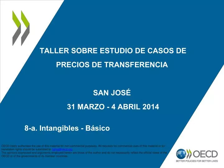 taller sobre estudio de casos de precios de transferencia san jos 31 marzo 4 abril 2014