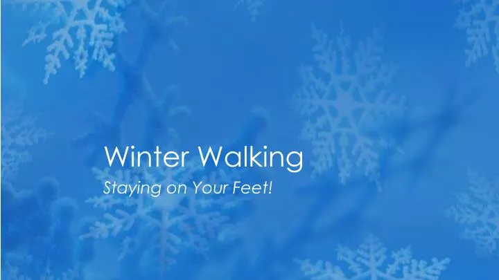 winter walking