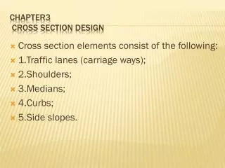 chapter3 cross section design
