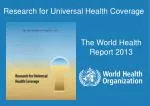 Research for Universal Health Coverage - slide 1