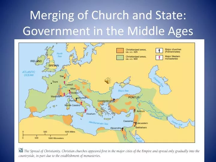 merging of church and state government in the middle ages