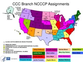 CCC Branch NCCCP Assignments