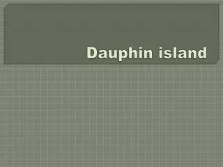 Dauphin island