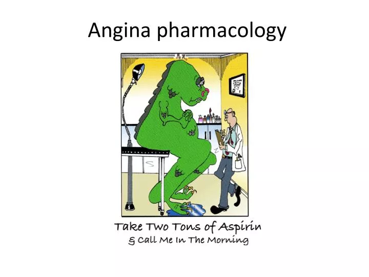 angina pharmacology