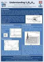 Investigating the Hydrogen Storage Properties of Li2B12H12 Borohydride for Enhanced Reversibility - slide 1