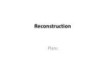 Reconstruction - slide 1