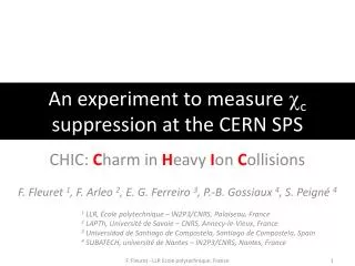 An experiment to measure c c suppression at the CERN SPS