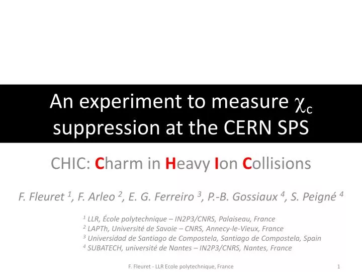 an experiment to measure c c suppression at the cern sps