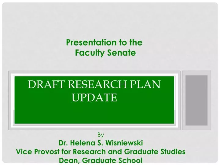 draft research plan update