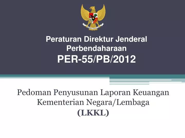 peraturan direktur jenderal perbendaharaan per 55 pb 2012