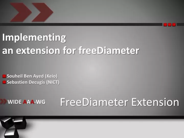 implementing an extension for freediameter