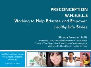 Preconception W.H.E.E.L.S