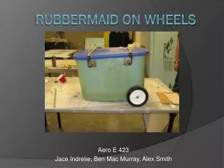 Rubbermaid on wheels