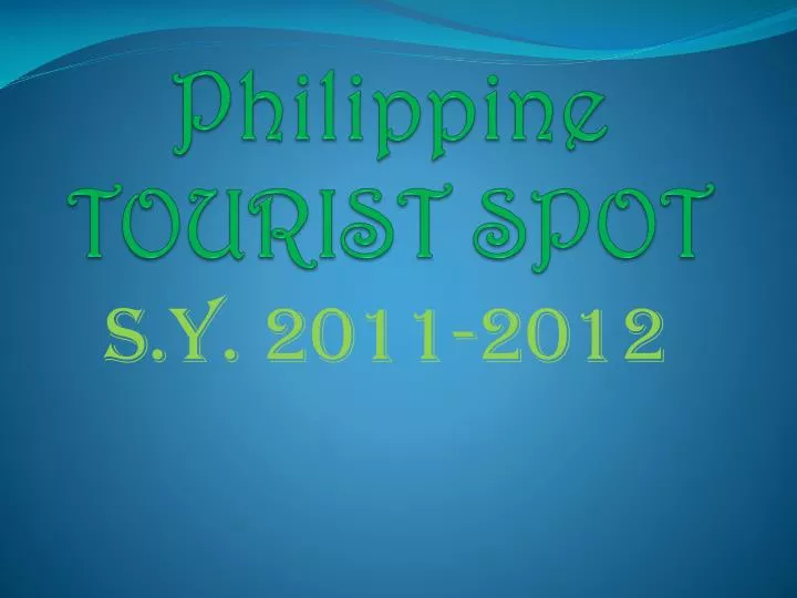 philippine tourist spot