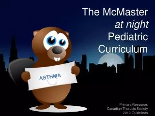 The McMaster 			at night Pediatric Curriculum