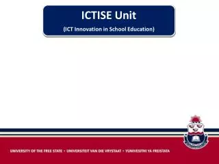 ICTISE Unit (ICT Innovation in School Education)