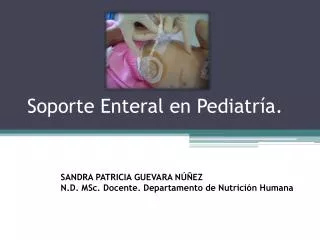 soporte enteral en pediatr a