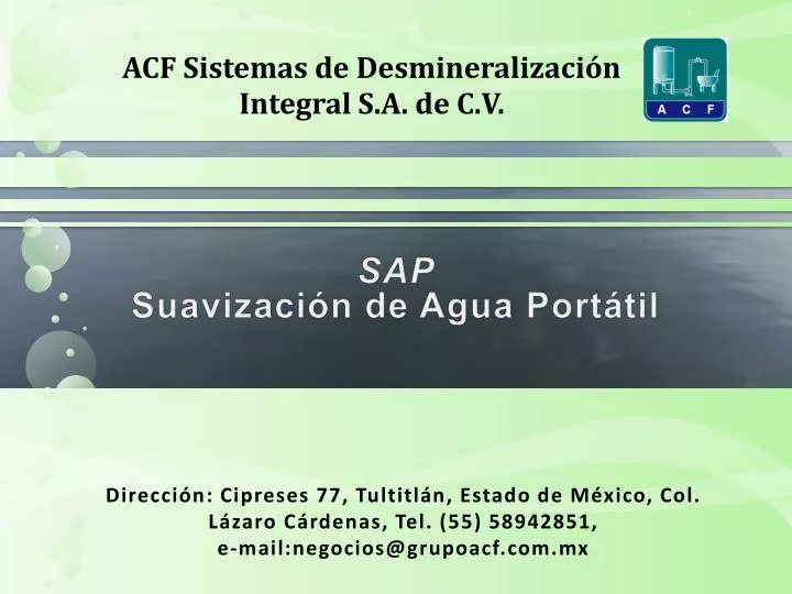 sap suavizaci n de agua port til