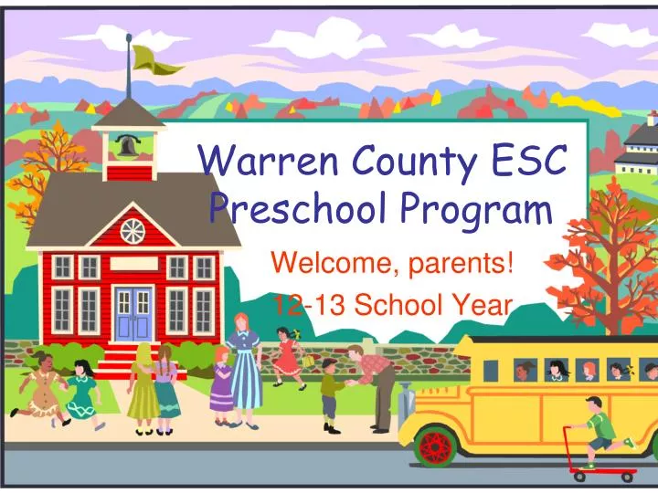 warren county esc preschool program
