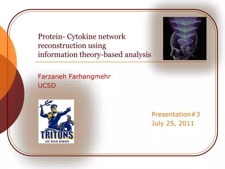 protein cytokine network reconstruction using information theory based analysis