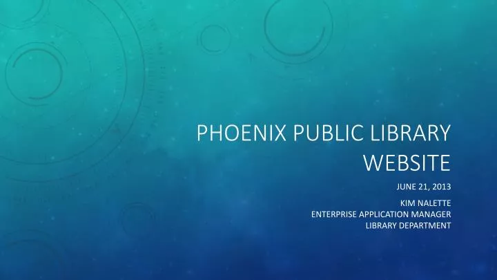 phoenix public library website