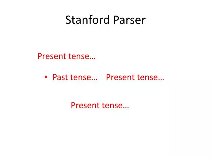 stanford parser