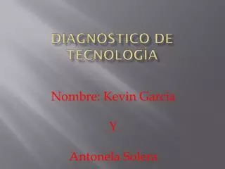 diagnostico de tecnolog a