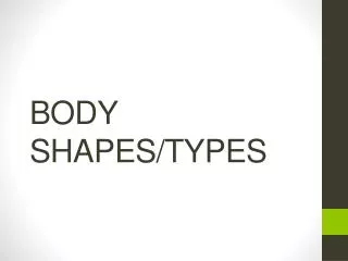 BODY SHAPES/TYPES