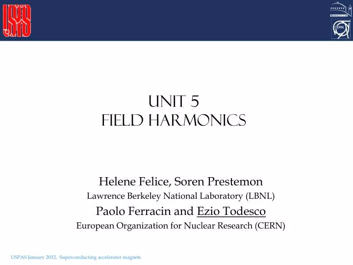 unit 5 field harmonics