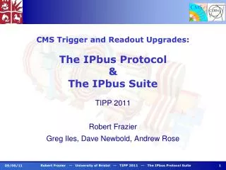 CMS Trigger and Readout Upgrades: The IPbus Protocol &amp; The IPbus Suite