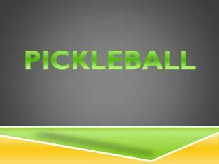 PICKLEBALL