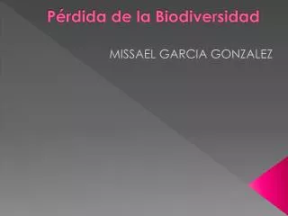 p rdida de la biodiversidad
