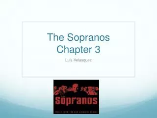 The Sopranos Chapter 3