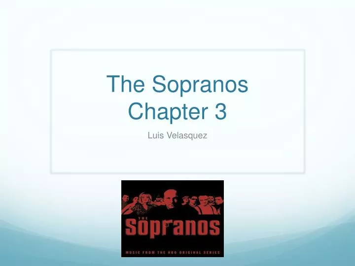 the sopranos chapter 3