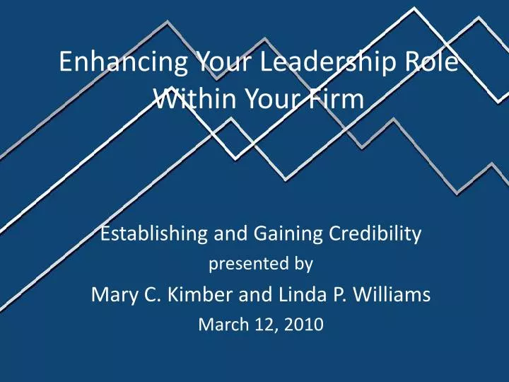 enhancing your leadership role within your firm