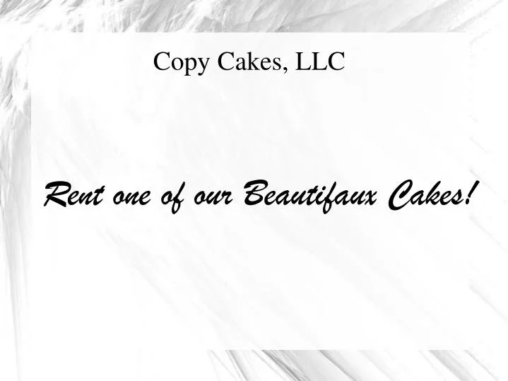copy cakes llc