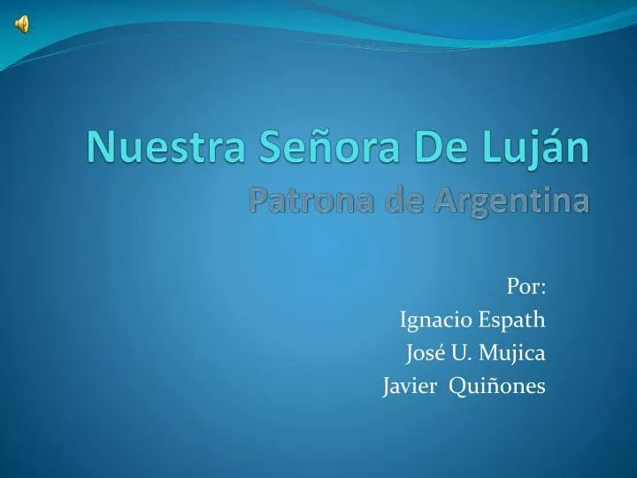 nuestra se ora de luj n patrona de argentina