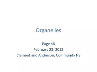 Organelles