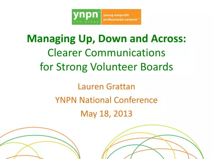 managing up down and across clearer communications for strong volunteer boards
