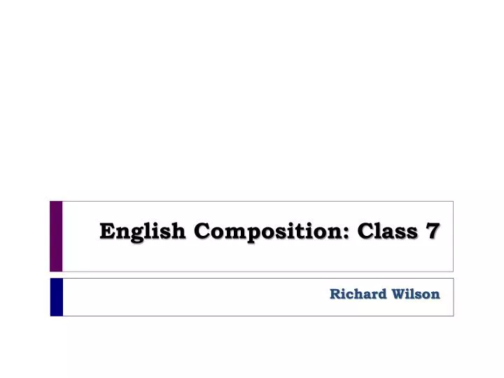 english composition class 7