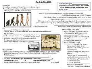 the end of the 1920s