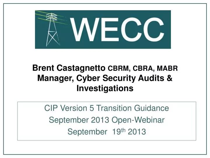 brent castagnetto cbrm cbra mabr manager cyber security audits investigations