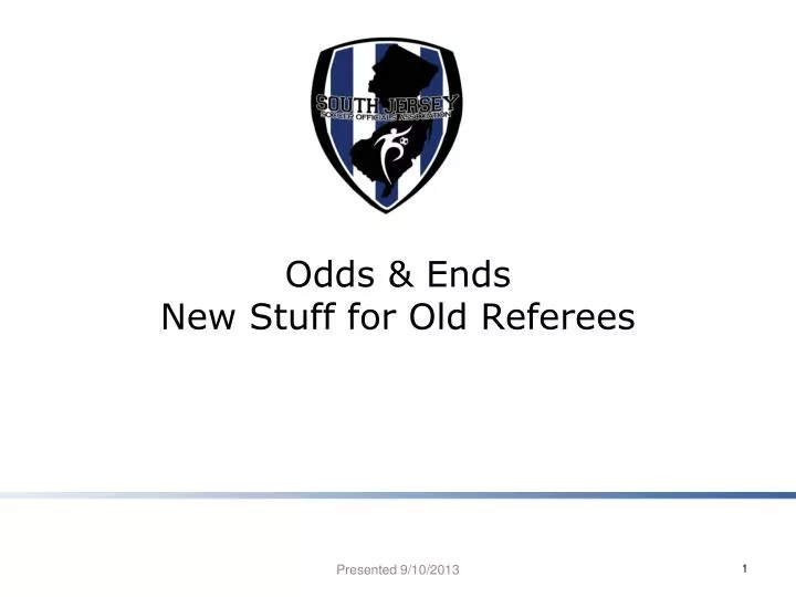 odds ends new stuff for old referees