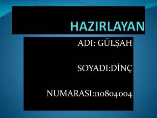 hazirlayan