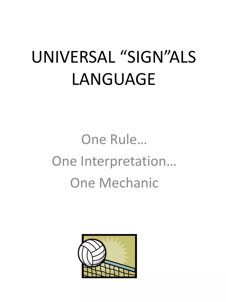 universal sign als language