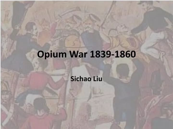 opium war 1839 1860