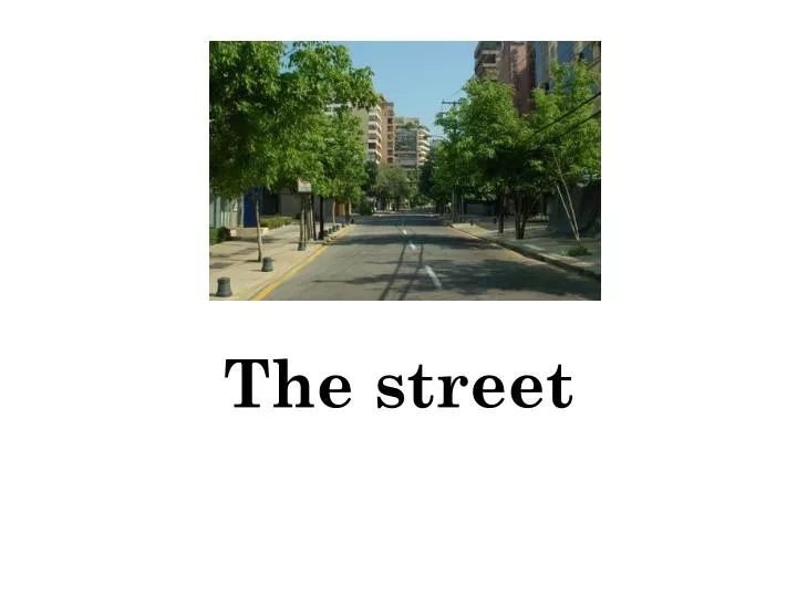 the street