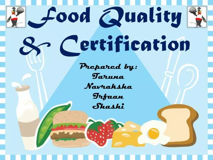 food quality certification