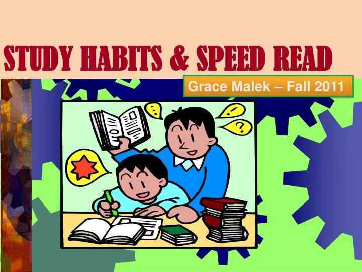 study habits speed read