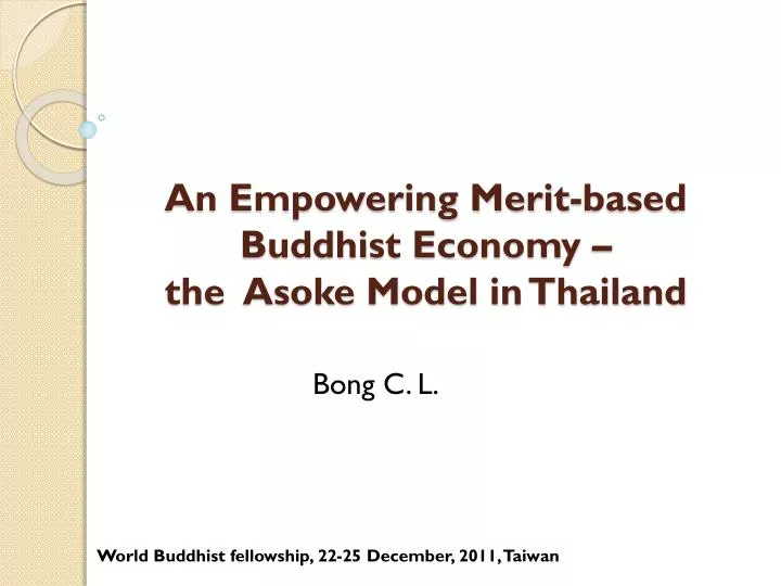 an empowering merit based buddhist economy the asoke model in thailand